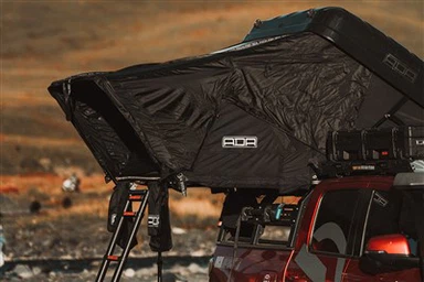 Termisk isoleret sort pop-up biltelt